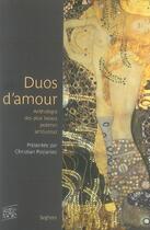 Couverture du livre « Duos d'amour ; anthologie des plus beaux poèmes amoureux » de Poslaniec/Simeon aux éditions Seghers