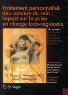 Couverture du livre « Traitement personnalisé des cancers du sein ; impact sur la prise en charge loco-régionale » de  aux éditions Springer