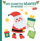 Couverture du livre « Pere noel en route (la couverture verte) gommettes mousse » de  aux éditions Editions Tam Tam