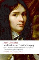 Couverture du livre « Meditations on First Philosophy: with Selections from the Objections a » de Rene Descartes aux éditions Oup Oxford