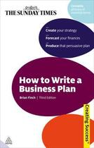 Couverture du livre « How to Write a Business Plan ; 2nd Edition » de Brian Finch aux éditions Kogan Page