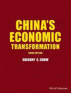 Couverture du livre « China's Economic Transformation » de Gregory C. Chow aux éditions Wiley-blackwell