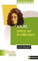 Couverture du livre « Lettre sur la tolérance, de Locke » de Denis Huisman et Christine Courme-Thubert aux éditions Nathan