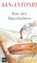 Couverture du livre « Rue des macchabees » de San-Antonio aux éditions Fleuve Editions