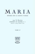 Couverture du livre « Etudes sur la sainte vierge tii 1952 » de Hubert Du Manoir De Juaye aux éditions Beauchesne