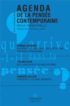 Couverture du livre « Agenda de la pensée contemporaine t.16 » de Julien Francois aux éditions Hermann