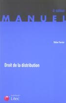 Couverture du livre « Droit de la distribution (4e édition) » de Ferrier D. aux éditions Lexisnexis