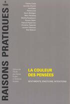 Couverture du livre « La couleur des pensees sentiments, emotions, intentions » de  aux éditions Ehess