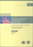 Couverture du livre « Combined compendium of food additive specifications. joint fao/who expert committee on food additive » de  aux éditions Fao