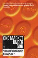 Couverture du livre « One Market Under God » de Frank Tom aux éditions Random House Digital