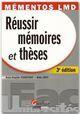 Couverture du livre « Réussir mémoires et thèses (3e édition) » de Anne-Sophie Constant et Aldo Levy aux éditions Gualino Editeur