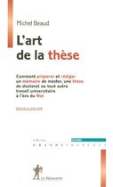 Couverture du livre « L'art de la these ne » de Michel Beaud aux éditions La Decouverte