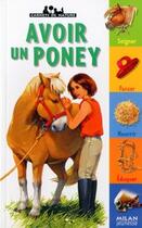 Couverture du livre « Avoir Un Poney » de Gilles Delaborde aux éditions Milan