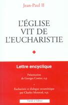 Couverture du livre « Eglise vit de l eucharistie » de Jean Paul Ii aux éditions Parole Et Silence