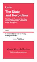 Couverture du livre « The state and revolution ; the marxist theory of the state and the tasks of the proletariat in the revolution » de Arrigo Cervetto et Vladimir Ilitch Lenine aux éditions Science Marxiste