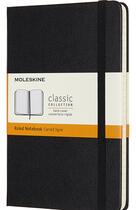 Couverture du livre « Carnet ligné medium rigide noir » de  aux éditions Moleskine