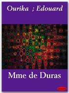 Couverture du livre « Ourika ; Edouard » de Claire De Duras aux éditions Ebookslib