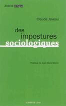 Couverture du livre « Des impostures sociologiques » de Claude Javeau aux éditions Bord De L'eau