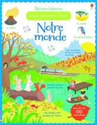 Couverture du livre « Notre monde - mon premier livre avec autocollants » de Brooks/Young/Ferrero aux éditions Usborne