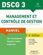 Couverture du livre « DSCG 3 ; management et controle de gestion ; manuel (4e édition) » de Sabine Separi aux éditions Dunod