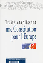 Couverture du livre « Traite etablissant une constitution pour l'europe » de  aux éditions Documentation Francaise