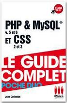 Couverture du livre « PHP & MySQL et CSS » de Jean Carfantan aux éditions Ma Editions