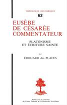 Couverture du livre « Eusebe de cesaree commentateur » de Edouard Des Places aux éditions Beauchesne