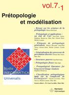 Couverture du livre « Studia informatica universalis t.7.1 ; prétopologie et modélisation » de  aux éditions Hermann