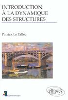 Couverture du livre « Introduction a la dynamique des structures » de Le Tallec aux éditions Ellipses