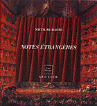 Couverture du livre « Notes etrangeres » de Nicolas Bacri aux éditions Seguier