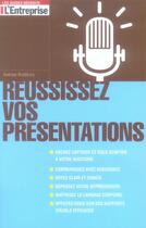 Couverture du livre « Réussissez vos présentations » de Andrew Bradbury aux éditions L'express
