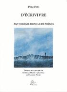 Couverture du livre « D'écrivivre » de Ponc Pons aux éditions Trabucaire