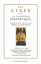 Couverture du livre « Les clefs de la philosophie spagyrique » de Le Breton aux éditions Gutemberg