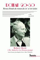 Couverture du livre « Robert merle n65 juin 2018 - , l'ile, malevil et les hommes proteges » de  aux éditions Pu Du Septentrion