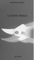 Couverture du livre « La note finale » de Gwenael Edson aux éditions Le Ster