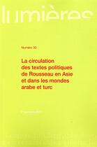 Couverture du livre « REVUE LUMIERES » de Eddy Dufourmont aux éditions Pu De Bordeaux