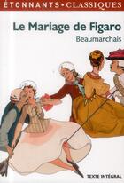 Couverture du livre « Le mariage de Figaro » de Pierre-Augustin Caron De Beaumarchais aux éditions Flammarion