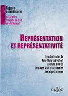 Couverture du livre « Représentation et représentativité » de Le Pourhiet A-M. aux éditions Dalloz