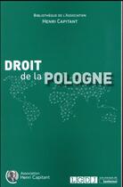 Couverture du livre « Droit de la Pologne » de  aux éditions Lgdj