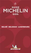 Couverture du livre « Belgique, Luxembourg ; guide Michelin gids (édition 2020) » de Collectif Michelin aux éditions Michelin