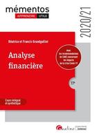 Couverture du livre « Analyse financière (édition 2020/2021) » de Beatrice Grandguillot et Francis Grandguillot aux éditions Gualino