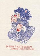 Couverture du livre « Menses ante rosam » de Aurelie William Levaux aux éditions La Cinquieme Couche