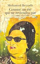 Couverture du livre « Comme un été qui ne reviendra plus » de Mohamed Berrada aux éditions Sindbad