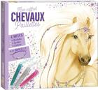 Couverture du livre « Mon coffret paillettes : chevaux » de Christine Alcouffe et Ad'Lynh aux éditions Play Bac