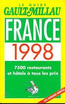 Couverture du livre « Guide Gault Millau France 1998 » de  aux éditions Spes