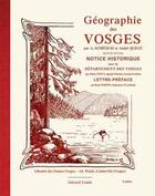 Couverture du livre « Géographie des Vosges » de Adolphe Weick aux éditions Gerard Louis