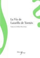 Couverture du livre « La vie de Lazarillo de Tormes » de  aux éditions Sillage