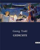 Couverture du livre « GEDICHTE » de Georg Trakl aux éditions Culturea