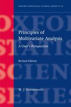 Couverture du livre « Principles of Multivariate Analysis » de Krzanowski Wojtek aux éditions Oup Oxford