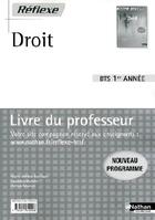 Couverture du livre « Droit ; BTS ; 1ère année ; livre du professeur (édition 2009) » de Bonifassi/Garnier aux éditions Nathan